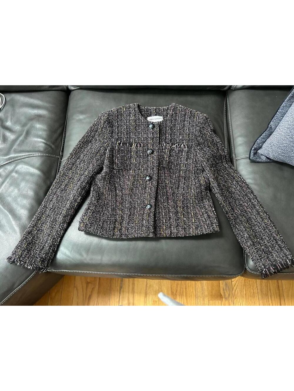 Bloomingdale's Women's Tweed Jacket Size 4